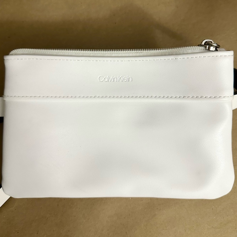 NWT - Calvin Klein White Belt Bag L/XL